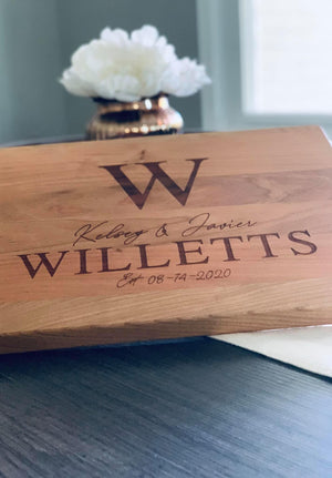 Big Letter Cutting Board